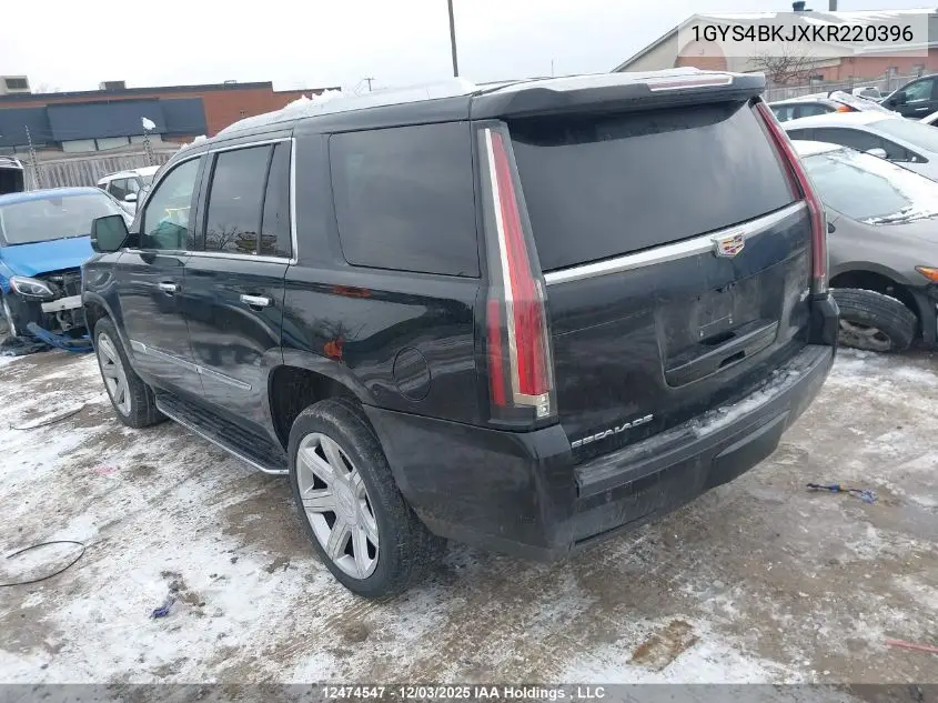 1GYS4BKJXKR220396 2019 Cadillac Escalade Luxury