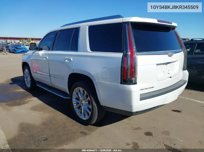 1GYS4BKJ8KR345509 2019 Cadillac Escalade Luxury
