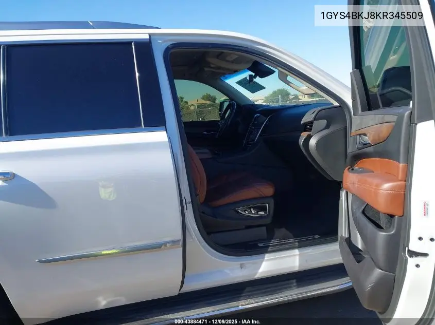1GYS4BKJ8KR345509 2019 Cadillac Escalade Luxury