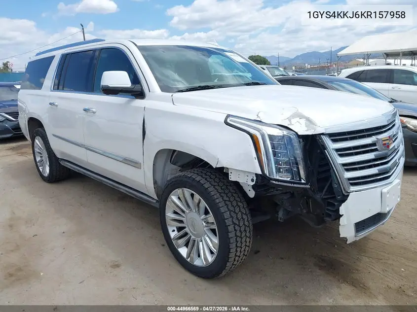 2019 Cadillac Escalade Esv Platinum VIN: 1GYS4KKJ6KR157958 Lot: 44966569