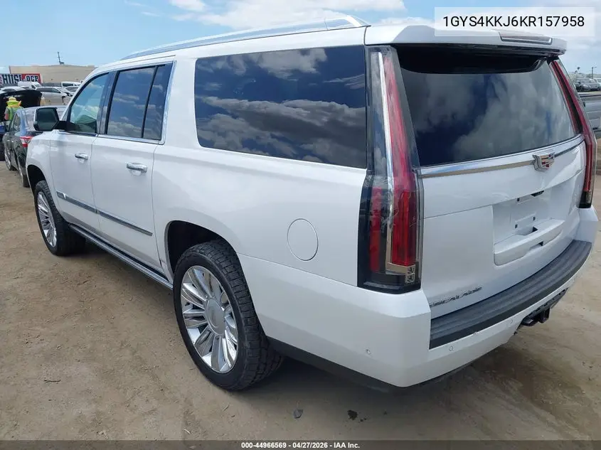 2019 Cadillac Escalade Esv Platinum VIN: 1GYS4KKJ6KR157958 Lot: 44966569