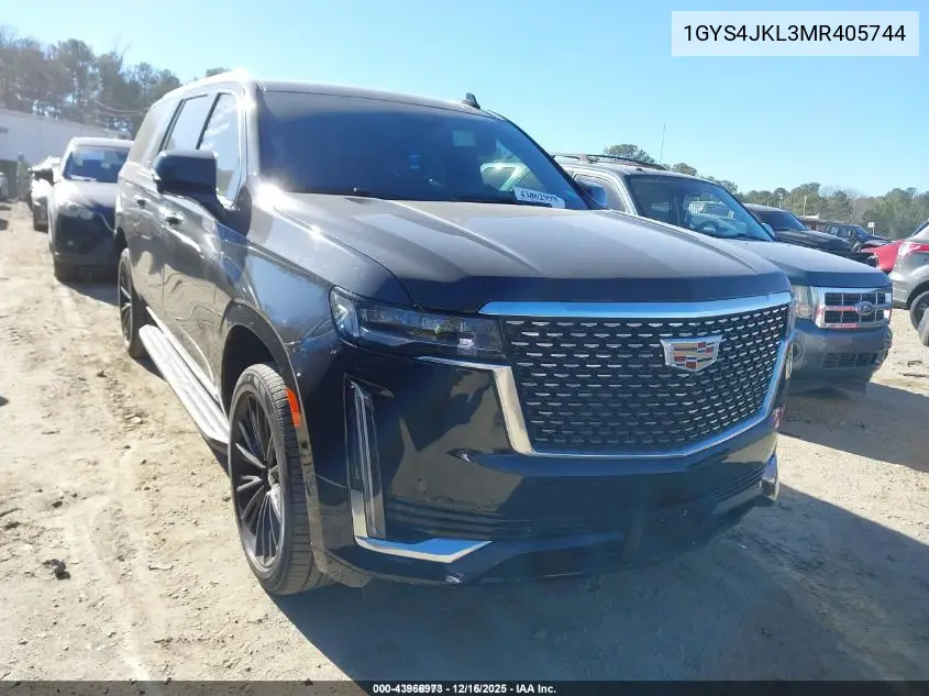 1GYS4JKL3MR405744 2021 Cadillac Escalade Esv 4Wd Luxury