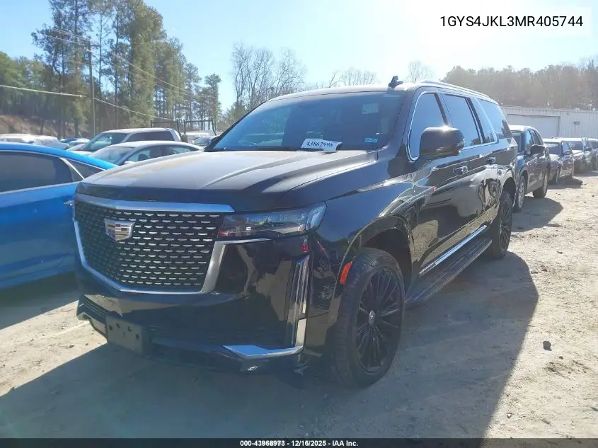1GYS4JKL3MR405744 2021 Cadillac Escalade Esv 4Wd Luxury