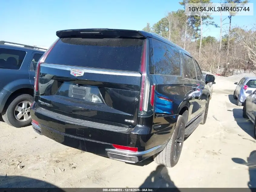 1GYS4JKL3MR405744 2021 Cadillac Escalade Esv 4Wd Luxury