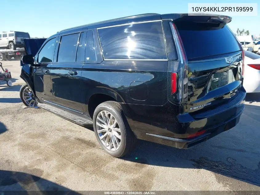 1GYS4KKL2PR159599 2023 Cadillac Escalade Esv 4Wd Premium Luxury