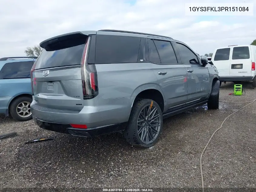 1GYS3FKL3PR151084 2023 Cadillac Escalade 2Wd Sport