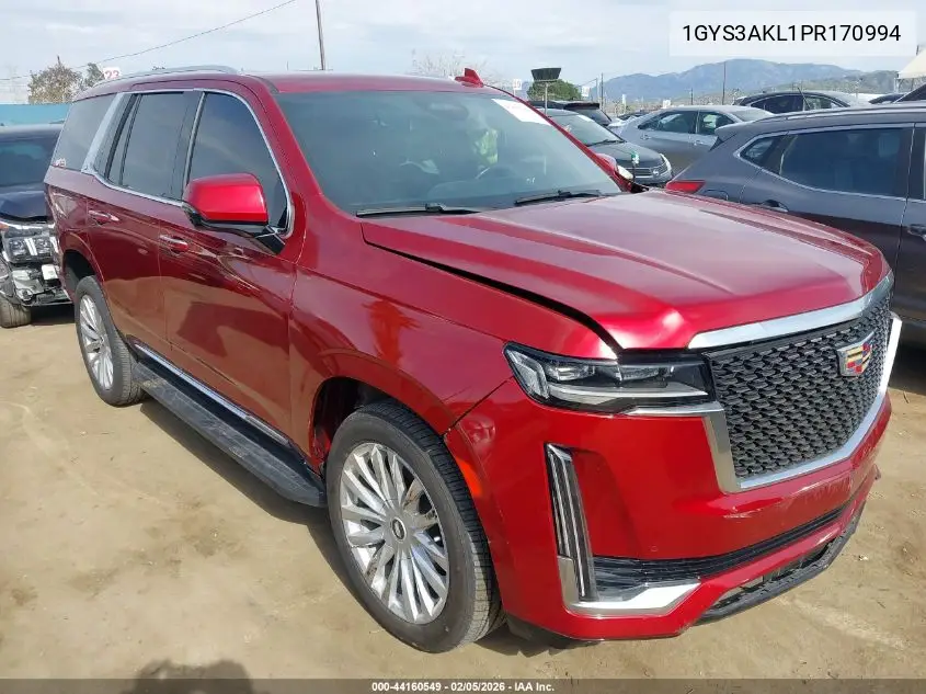 1GYS3AKL1PR170994 2023 Cadillac Escalade 2Wd Luxury