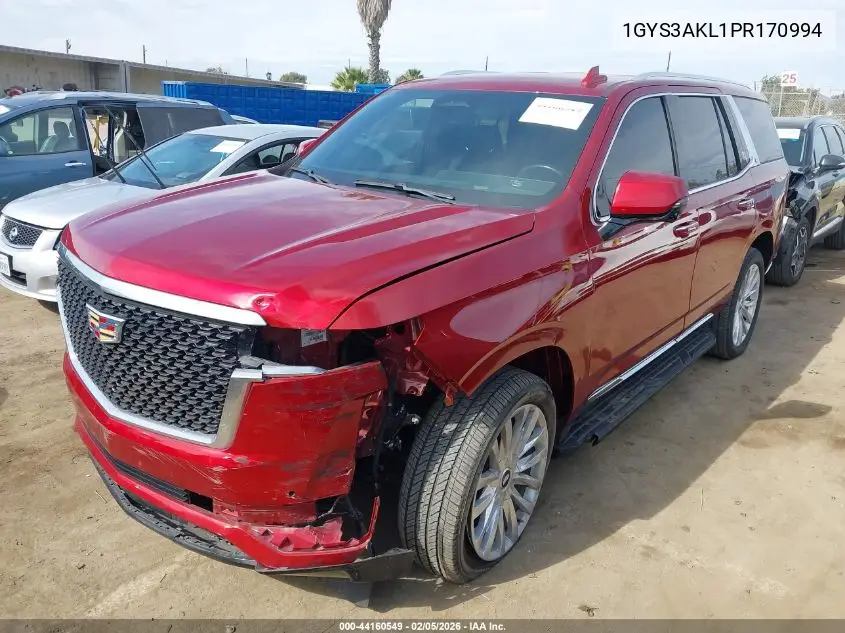 1GYS3AKL1PR170994 2023 Cadillac Escalade 2Wd Luxury