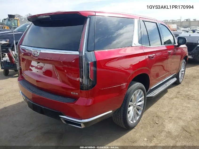 1GYS3AKL1PR170994 2023 Cadillac Escalade 2Wd Luxury