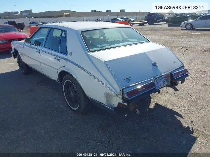 1G6AS698XDE818311 1983 Cadillac Seville