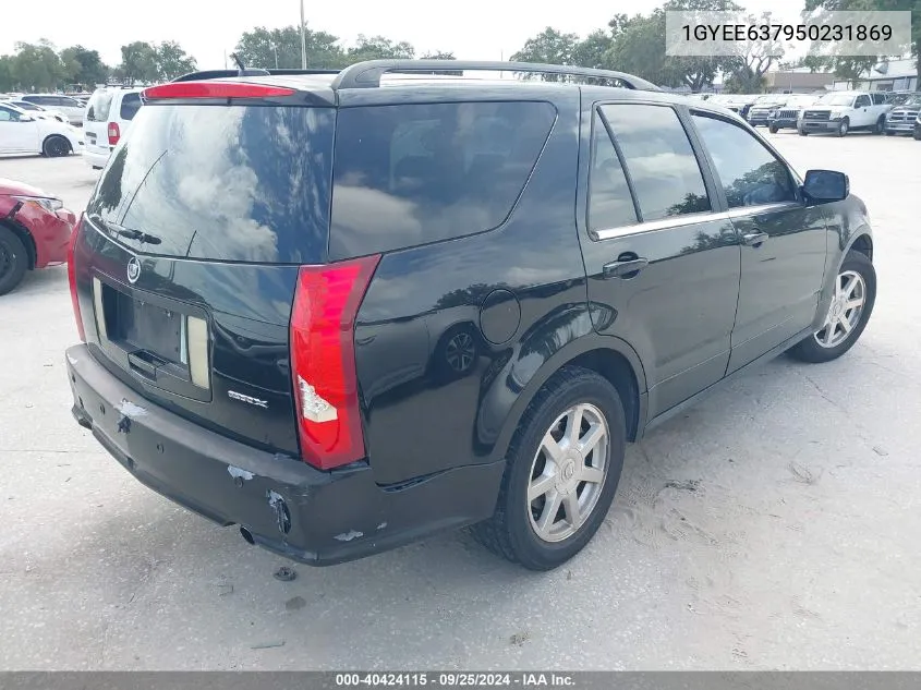 1GYEE637950231869 2005 Cadillac Srx V6