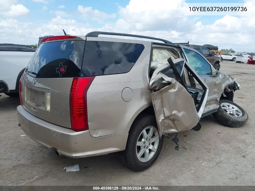 1GYEE637260199736 2006 Cadillac Srx V6