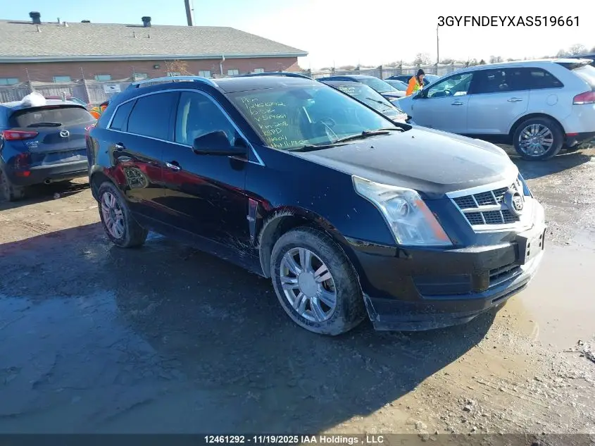 3GYFNDEYXAS519661 2010 Cadillac Srx Luxury Collection