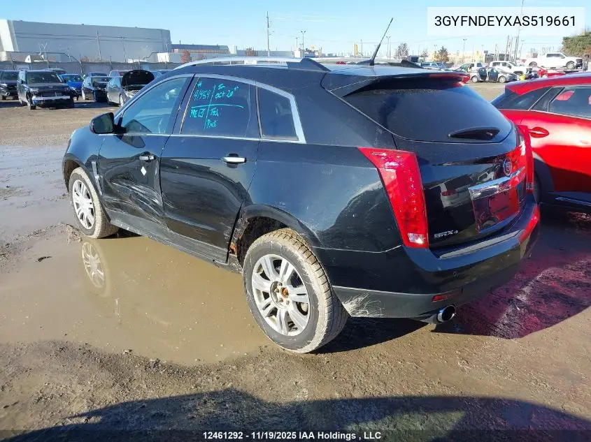 3GYFNDEYXAS519661 2010 Cadillac Srx Luxury Collection