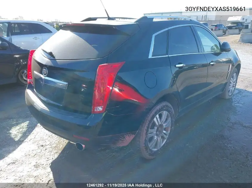 3GYFNDEYXAS519661 2010 Cadillac Srx Luxury Collection