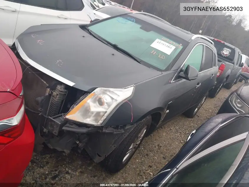 3GYFNAEY6AS652903 2010 Cadillac Srx Luxury Collection