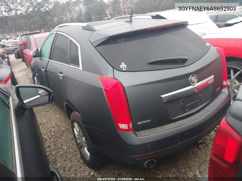 3GYFNAEY6AS652903 2010 Cadillac Srx Luxury Collection