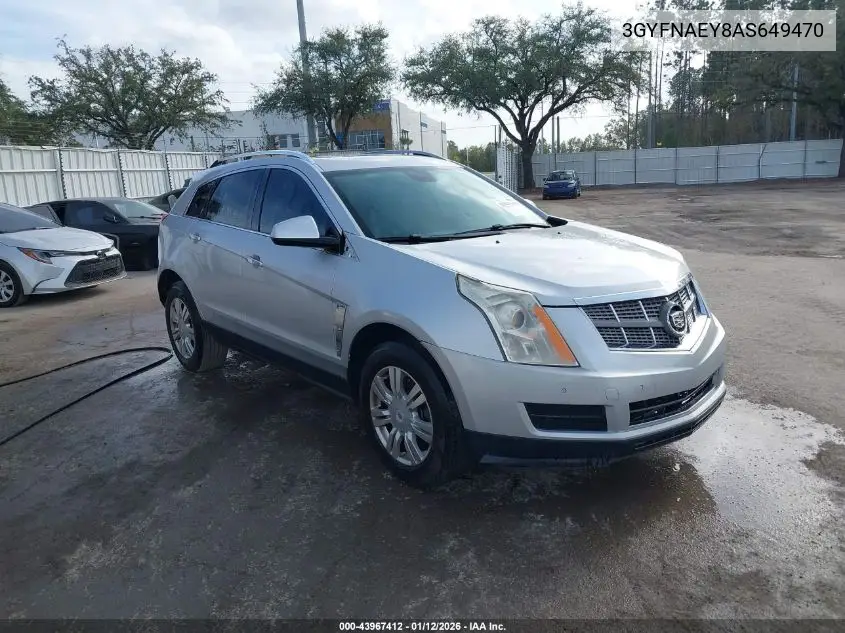 3GYFNAEY8AS649470 2010 Cadillac Srx Luxury Collection