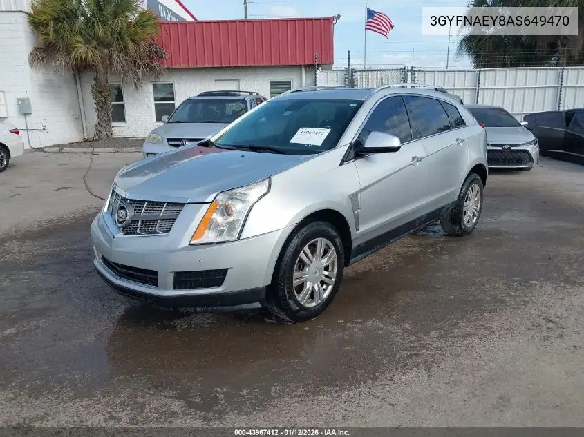 3GYFNAEY8AS649470 2010 Cadillac Srx Luxury Collection