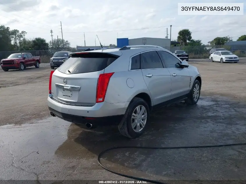 3GYFNAEY8AS649470 2010 Cadillac Srx Luxury Collection
