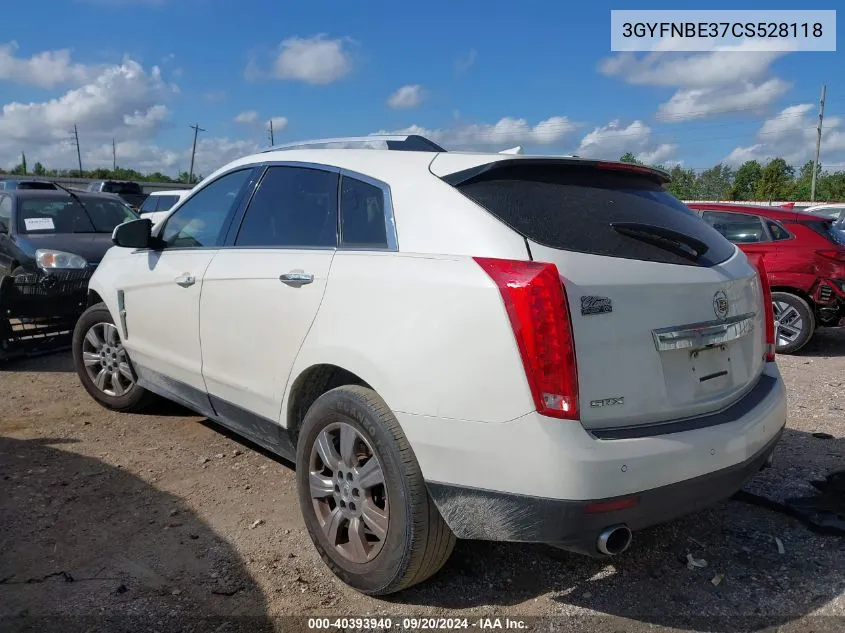 2012 Cadillac Srx Performance Collection VIN: 3GYFNBE37CS528118 Lot: 40393940