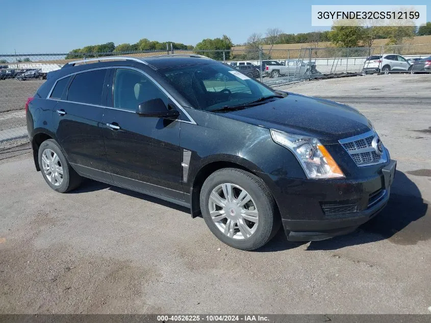 3GYFNDE32CS512159 2012 Cadillac Srx Luxury Collection