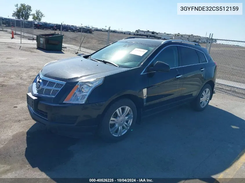 3GYFNDE32CS512159 2012 Cadillac Srx Luxury Collection