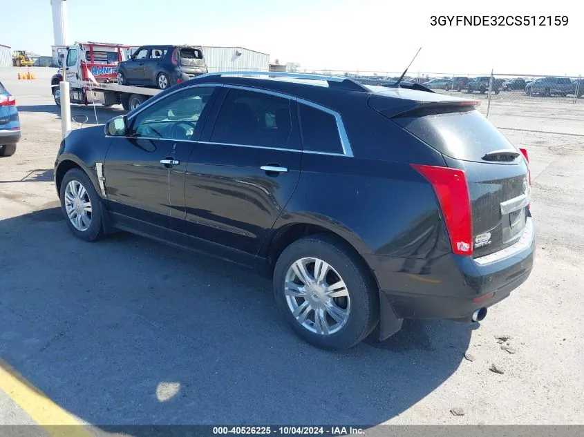 3GYFNDE32CS512159 2012 Cadillac Srx Luxury Collection