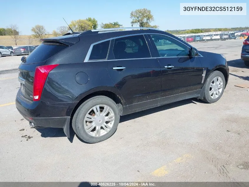 3GYFNDE32CS512159 2012 Cadillac Srx Luxury Collection