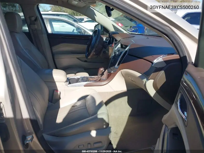 3GYFNAE3XCS500260 2012 Cadillac Srx Luxury Collection