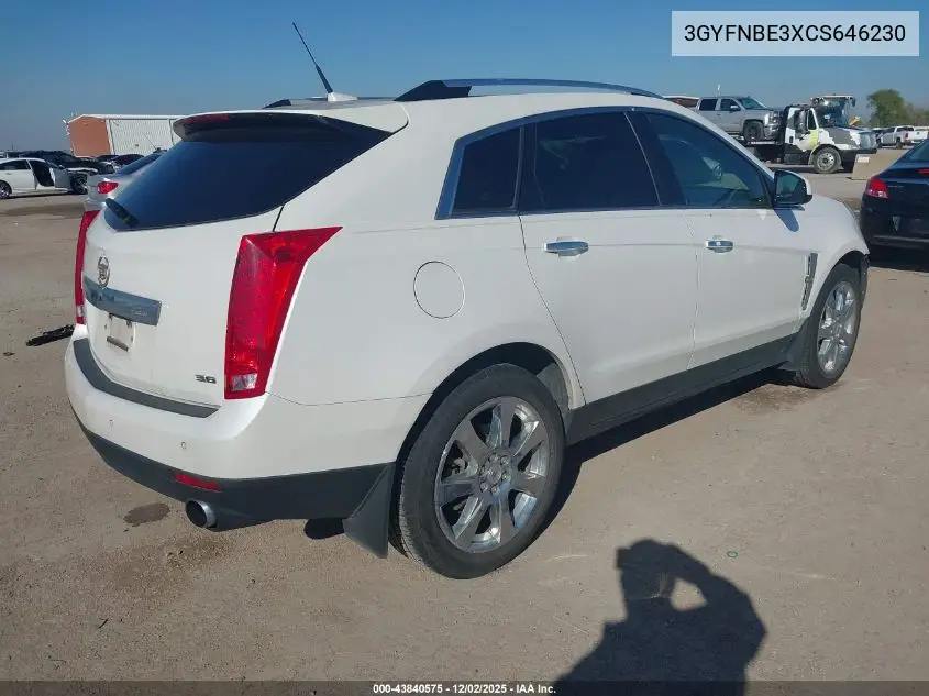 3GYFNBE3XCS646230 2012 Cadillac Srx Performance Collection