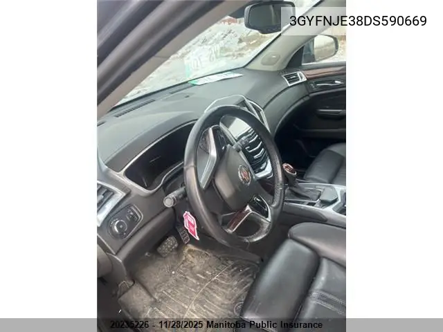 3GYFNJE38DS590669 2013 Cadillac Srx V6