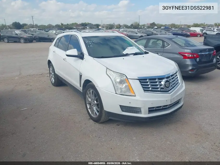 3GYFNEE31DS522981 2013 Cadillac Srx Premium Collection