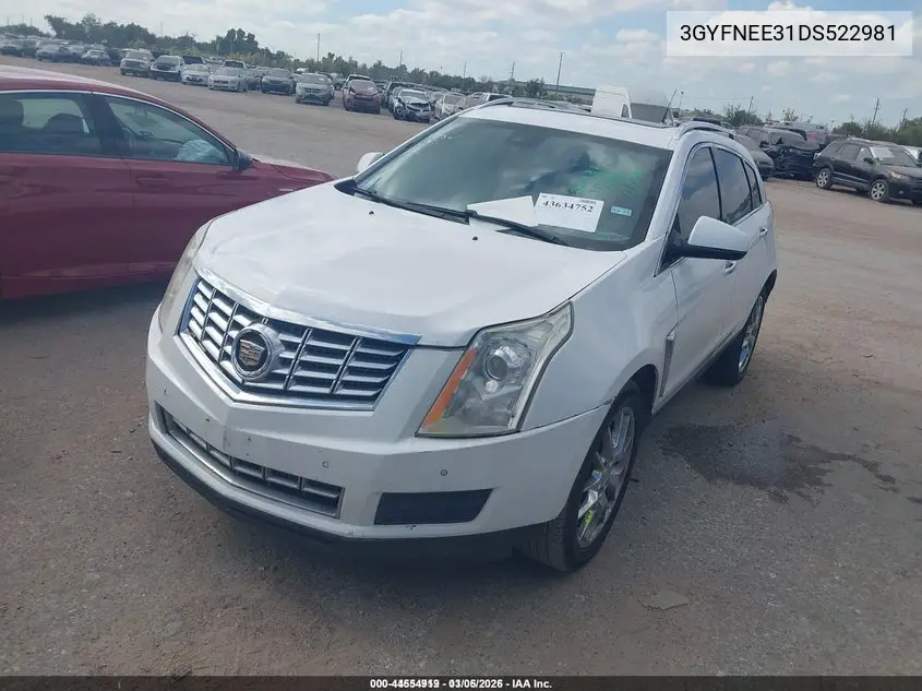 3GYFNEE31DS522981 2013 Cadillac Srx Premium Collection