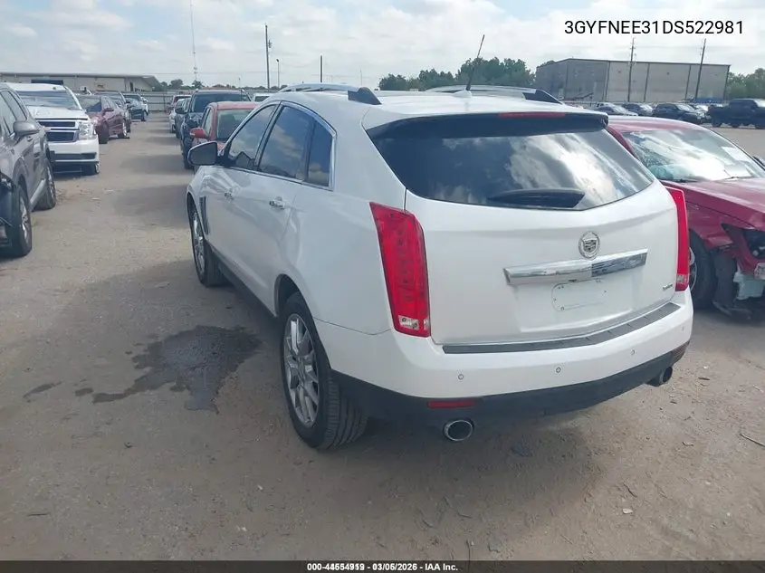 3GYFNEE31DS522981 2013 Cadillac Srx Premium Collection