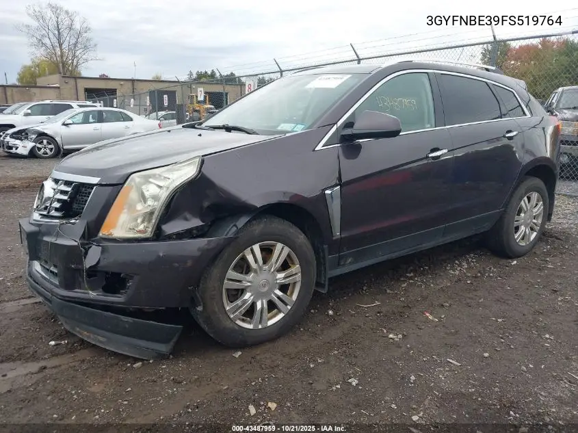 3GYFNBE39FS519764 2015 Cadillac Srx Luxury Collection