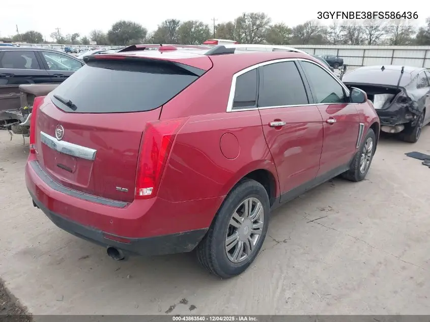 3GYFNBE38FS586436 2015 Cadillac Srx Luxury Collection