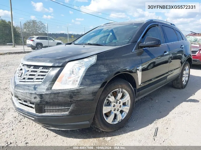 3GYFNBE3XGS572331 2016 Cadillac Srx Luxury Collection