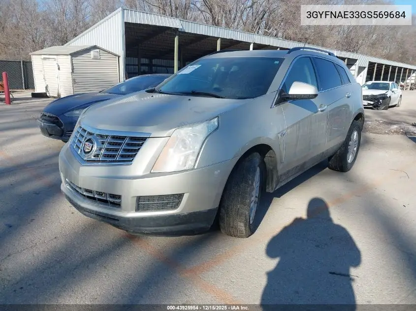 3GYFNAE33GS569684 2016 Cadillac Srx Standard
