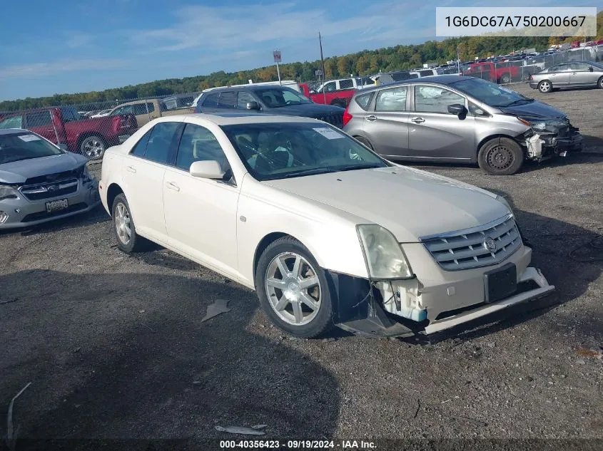 2005 Cadillac Sts V8 VIN: 1G6DC67A750200667 Lot: 40356423