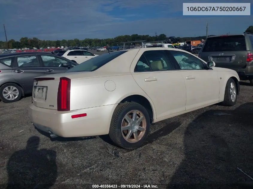 1G6DC67A750200667 2005 Cadillac Sts V8