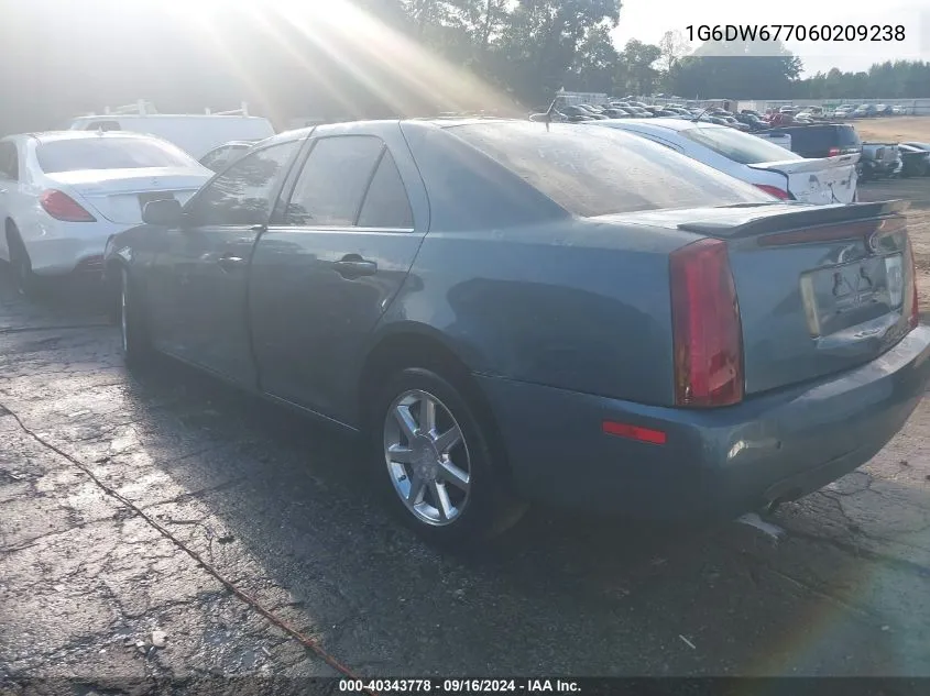 1G6DW677060209238 2006 Cadillac Sts V6