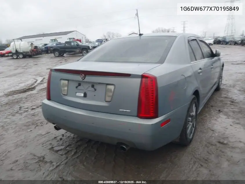 1G6DW677X70195849 2007 Cadillac Sts V6