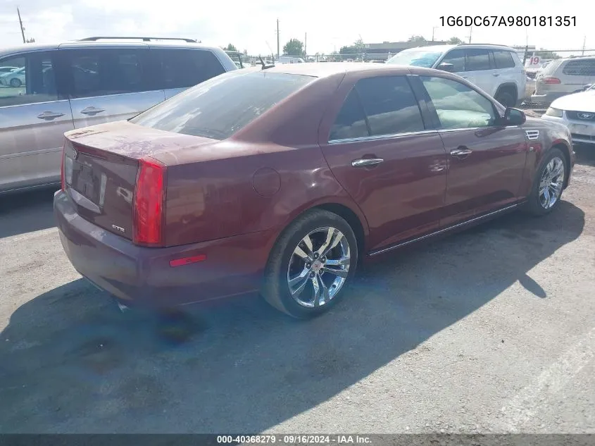 1G6DC67A980181351 2008 Cadillac Sts V8