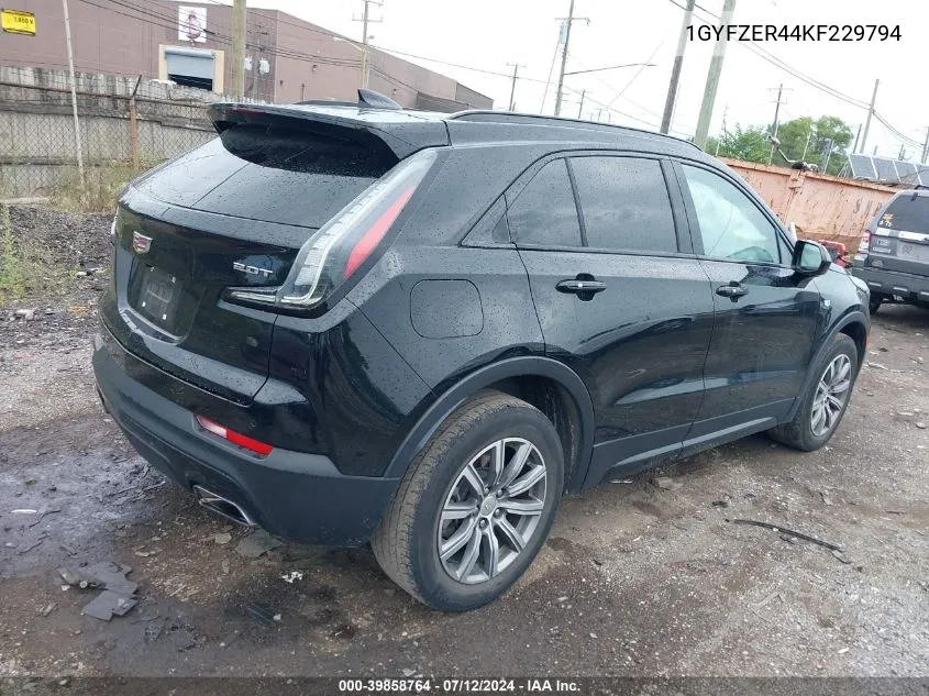 2019 Cadillac Xt4 Sport VIN: 1GYFZER44KF229794 Lot: 39858764