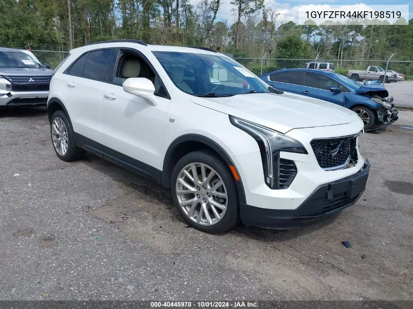 2019 Cadillac Xt4 Sport VIN: 1GYFZFR44KF198519 Lot: 40445978