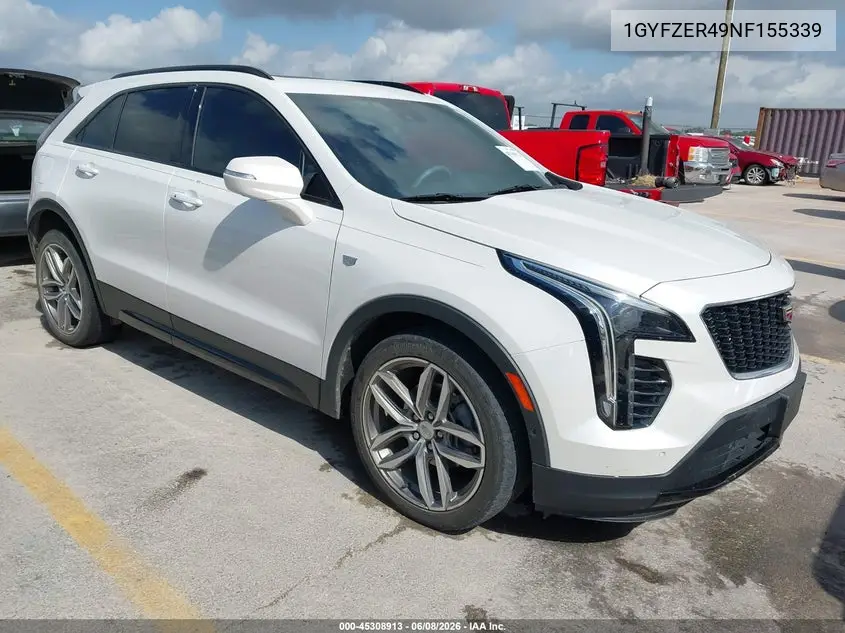 2022 Cadillac Xt4 Fwd Sport VIN: 1GYFZER49NF155339 Lot: 45308913