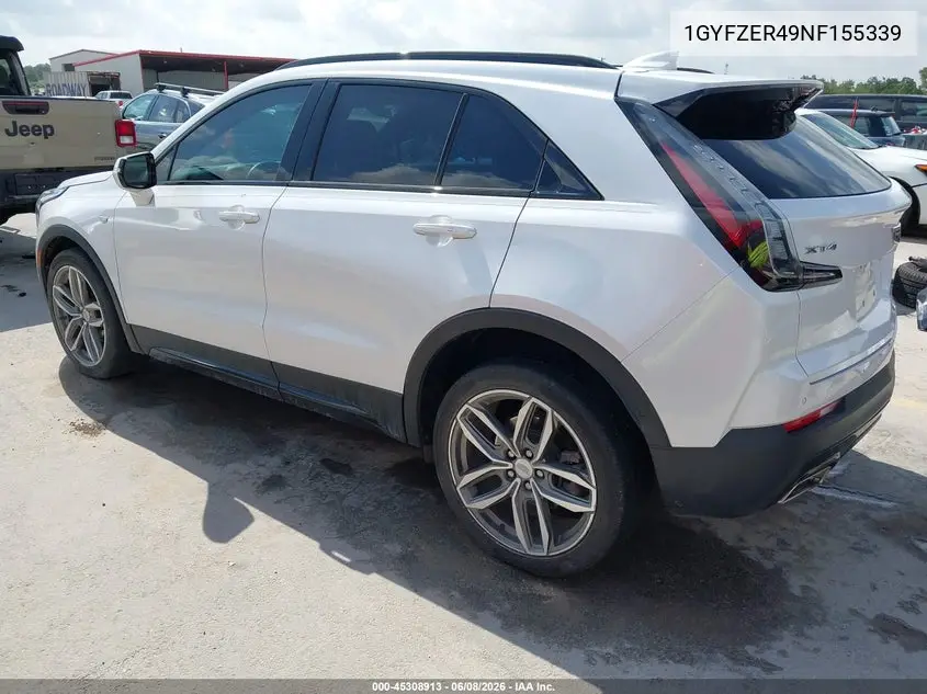 2022 Cadillac Xt4 Fwd Sport VIN: 1GYFZER49NF155339 Lot: 45308913