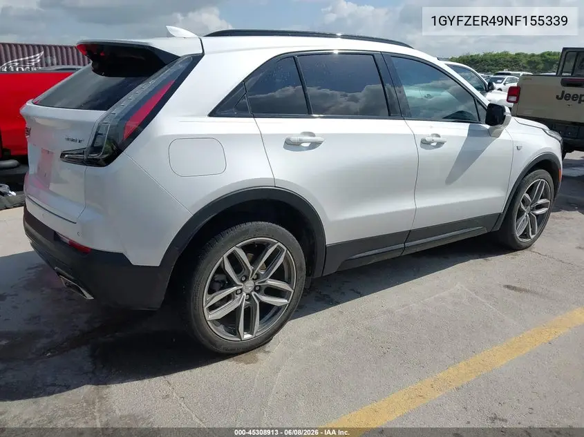 2022 Cadillac Xt4 Fwd Sport VIN: 1GYFZER49NF155339 Lot: 45308913