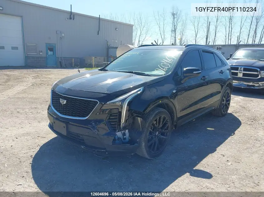 2023 Cadillac Xt4 Sport VIN: 1GYFZFR40PF110234 Lot: 12604696